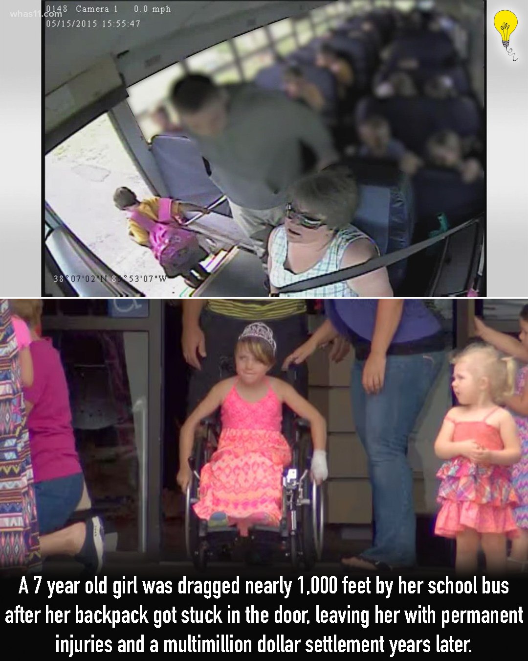 She was just 7 years old when a normal school day turned into a