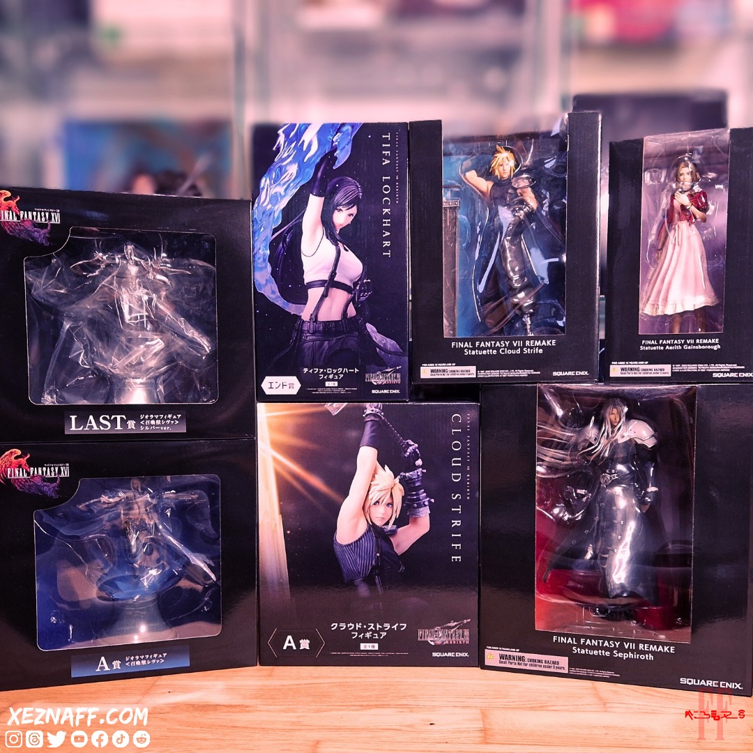 Final Fantasy VII Advent Pieces: Limited features Cloud, Aerith