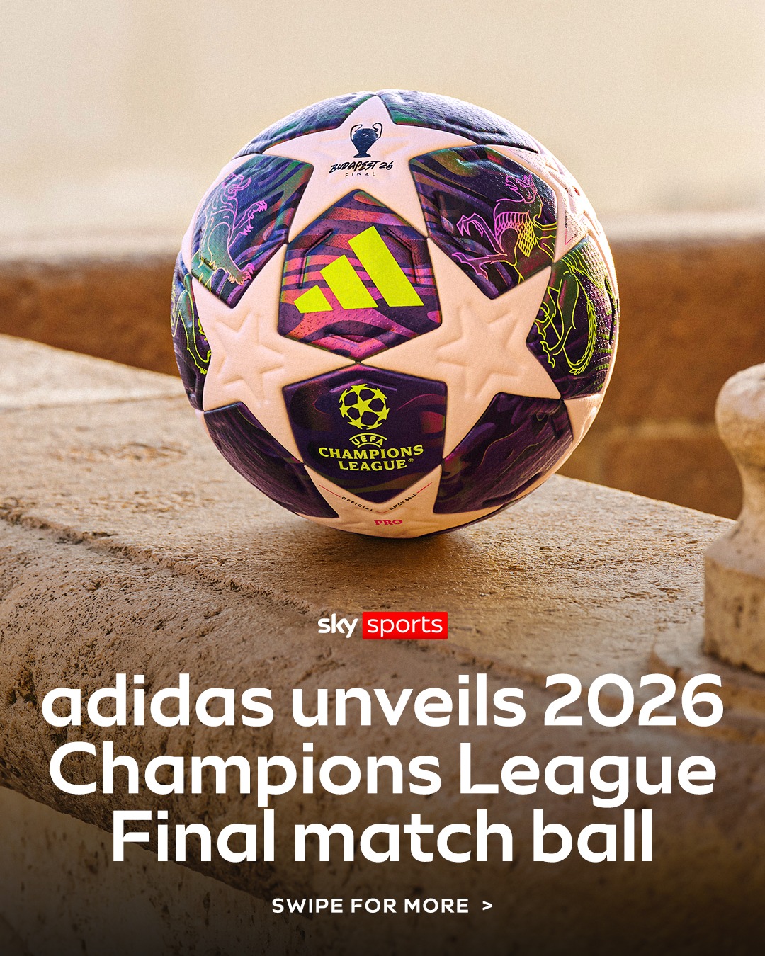 adidas unveils the official match ball for the UEFA Champions