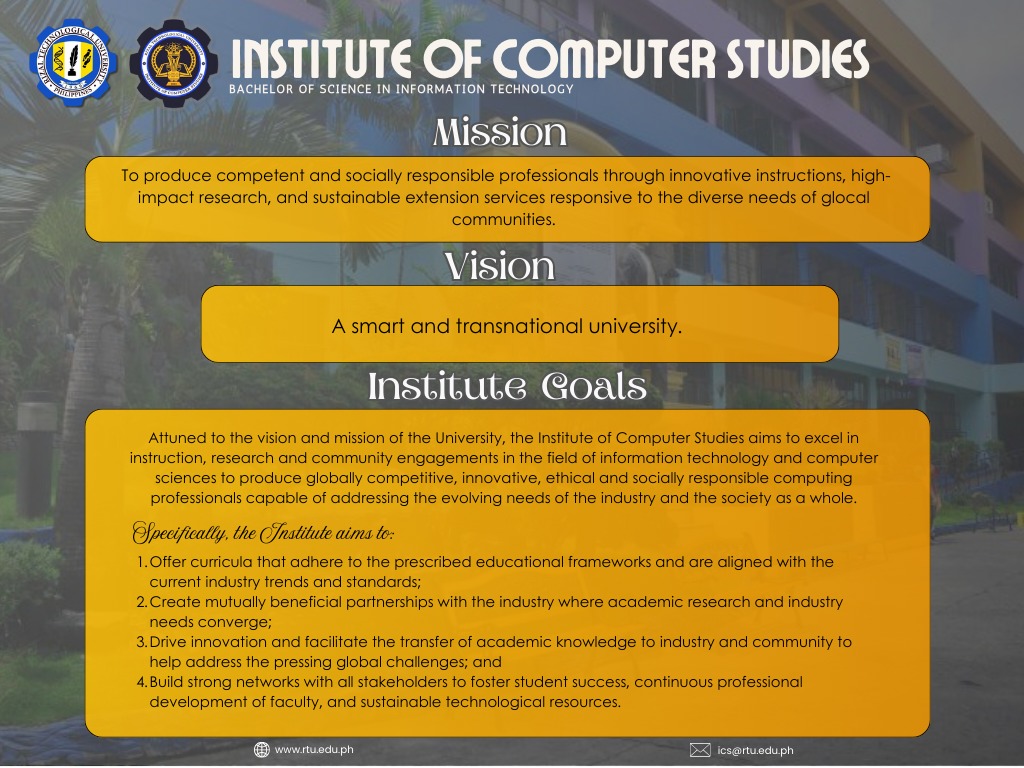 RTU - Institute of Computer Studies | Mandaluyong