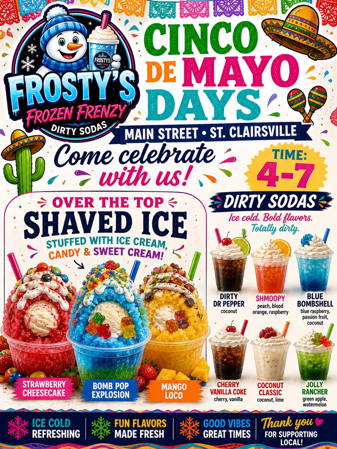 Frostys Frozen Frenzy LLC | Saint Clairsville OH