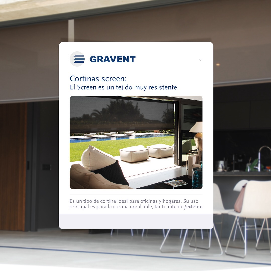 Gravent - El Screen es un tejido micro perforado, que...