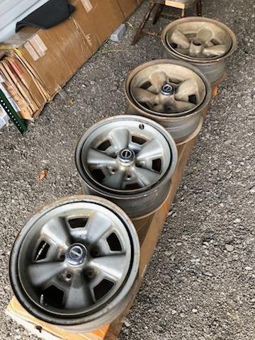 4 USED JJ CODE CHEVY CAMARO FACTORY RALLY STEEL WHEELS - Car Wheels ...