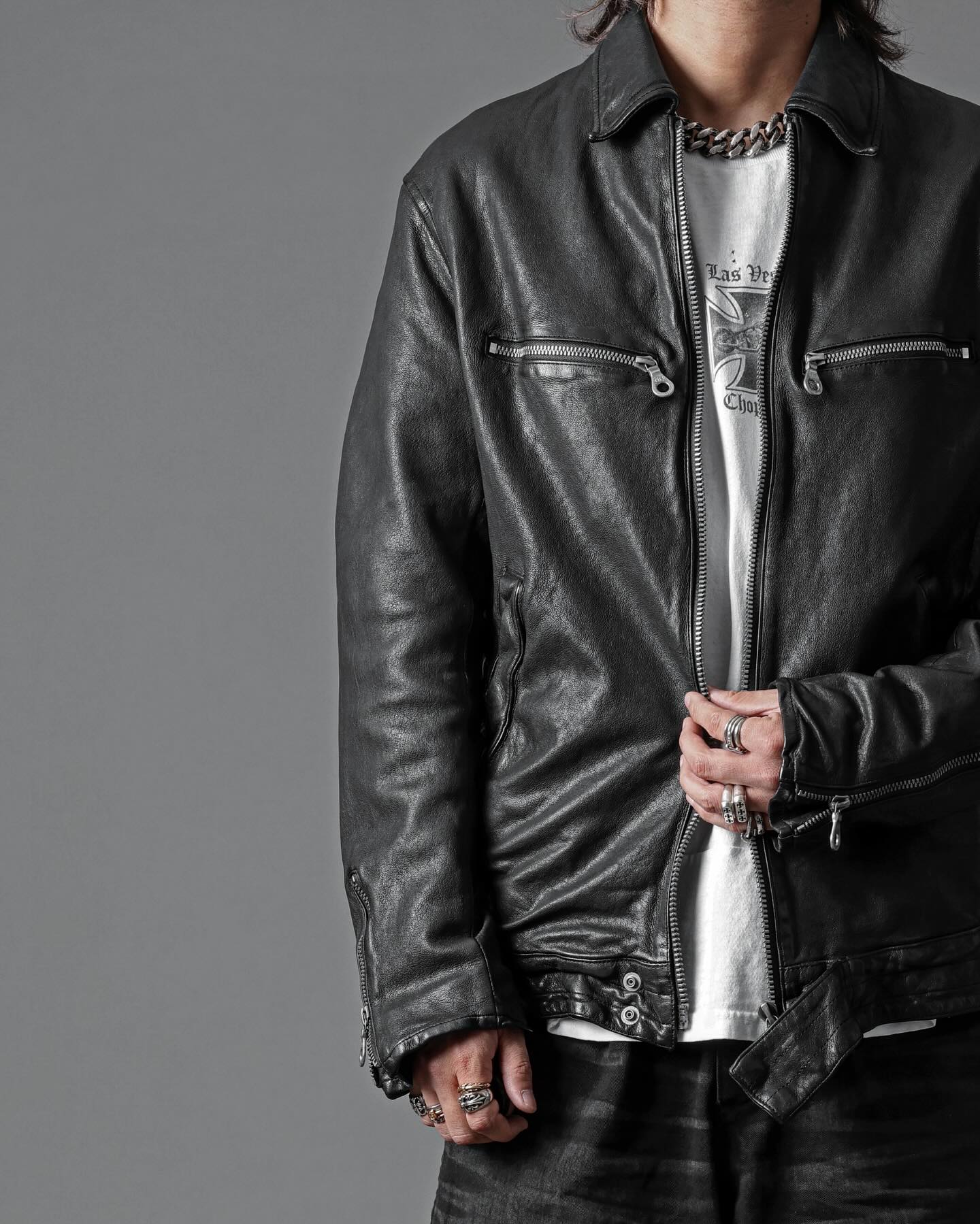 RECOMMENDED LEATHER JACKET 【 MaryamItalyDeerskin GarmentDyed 