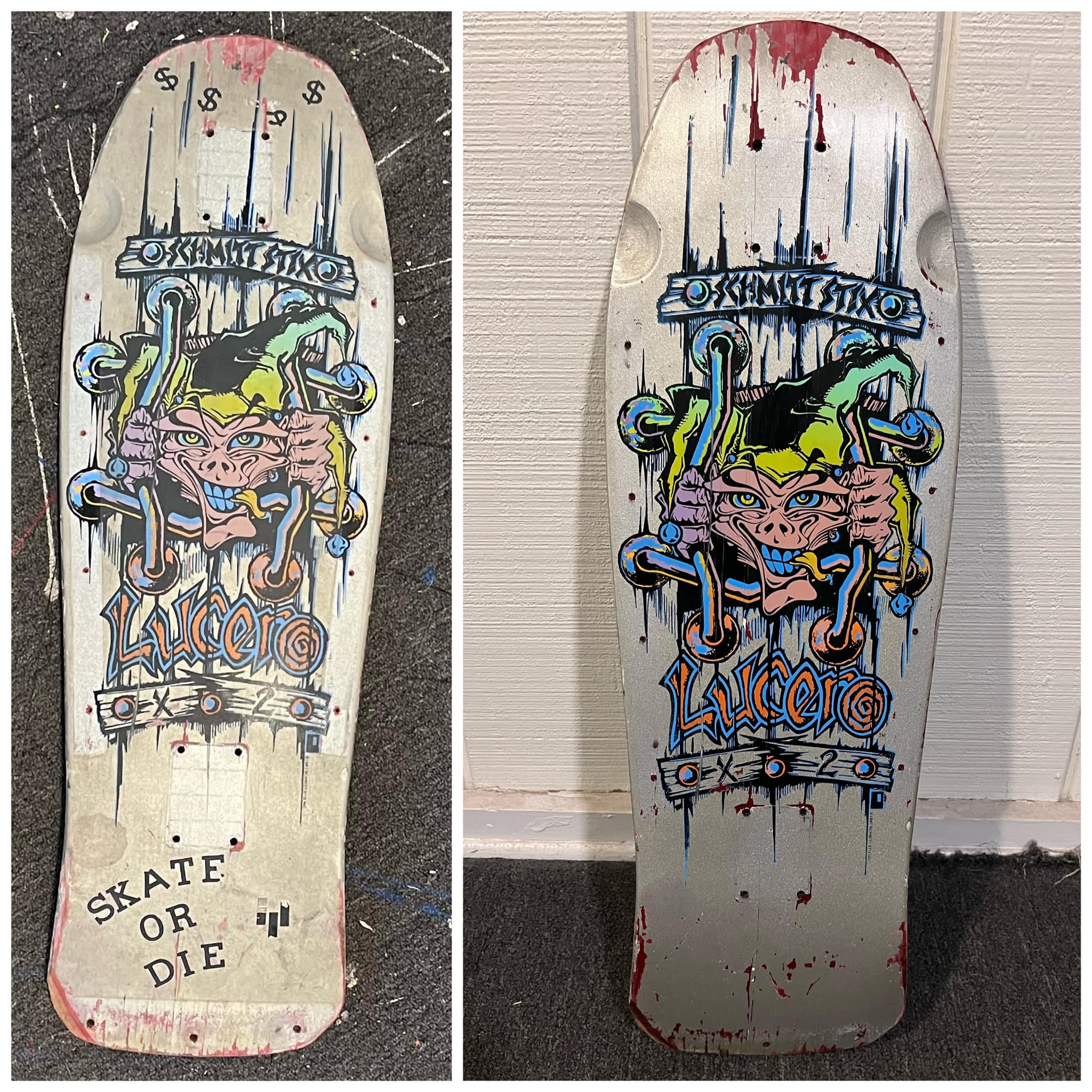 Restored 1988 Schmitt Stix Steve Douglas skateboard