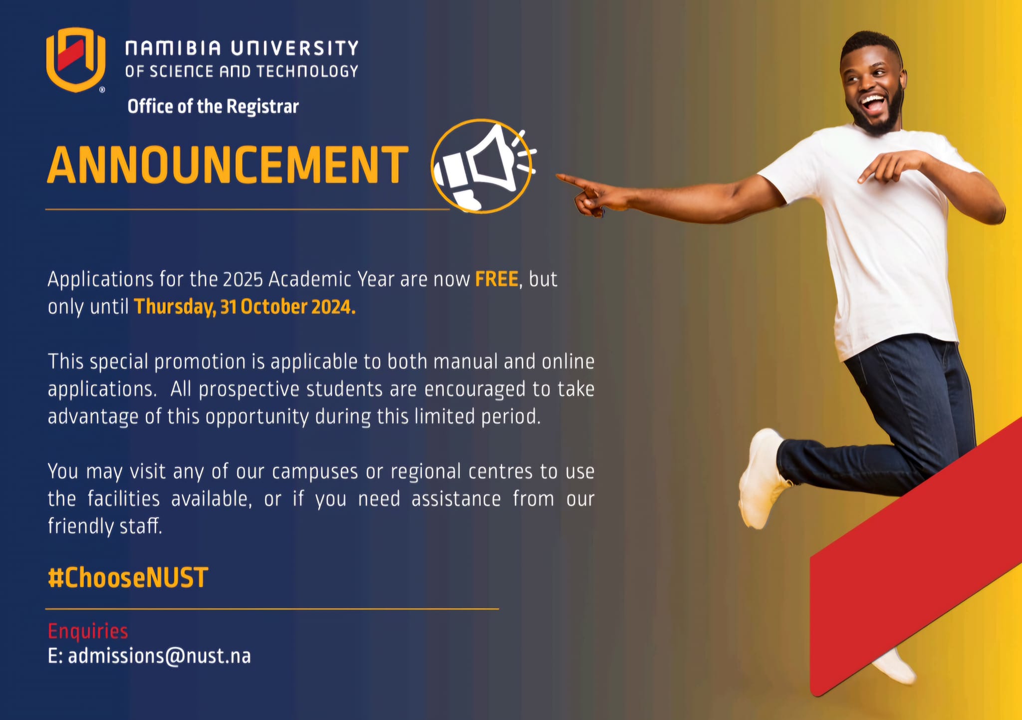 namibia-big-news-apply-for-free-at-nust-yes-you-heard-that