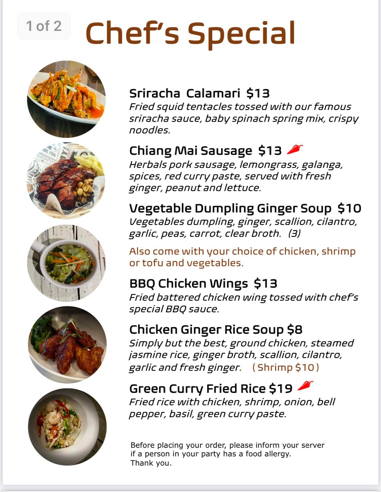 New dishes and drinks to welcome... - Brown Rice Thai Cuisine | Facebook