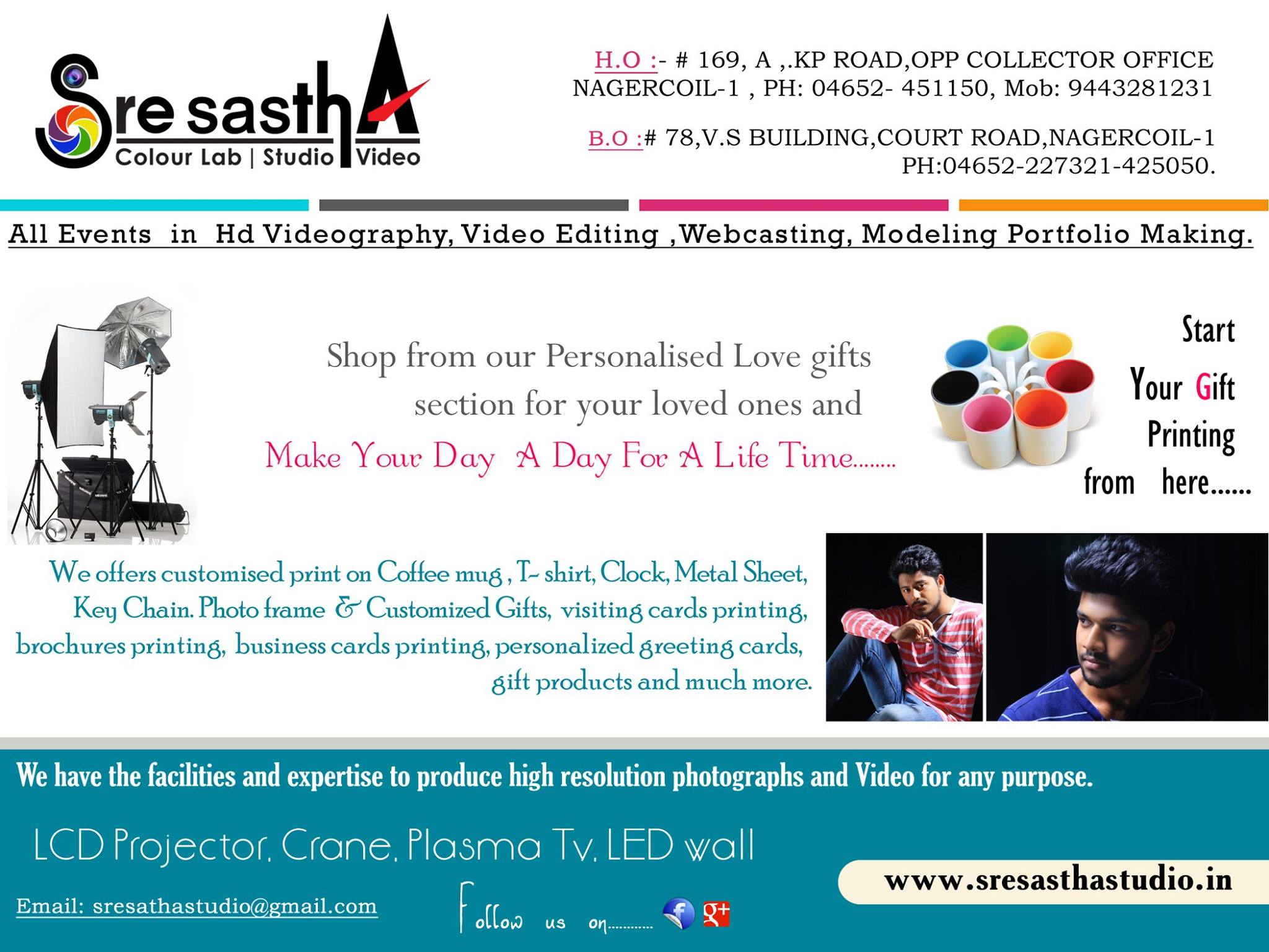 Sre Sastha Color Lab & Modeling Studio | Nagercoil