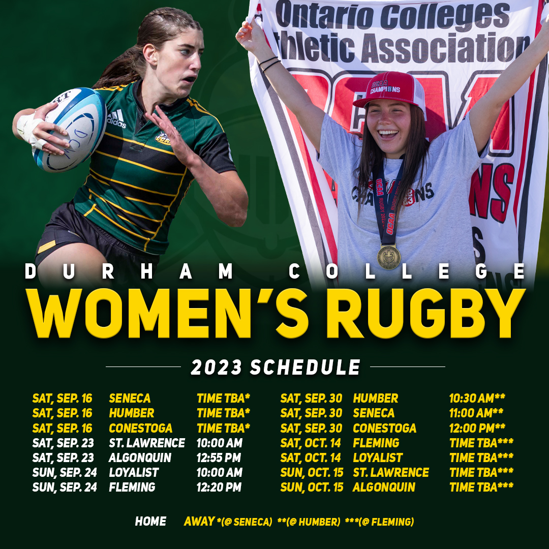 Durham Lords - The 2023-24 OCAA rugby schedules are here... | Facebook