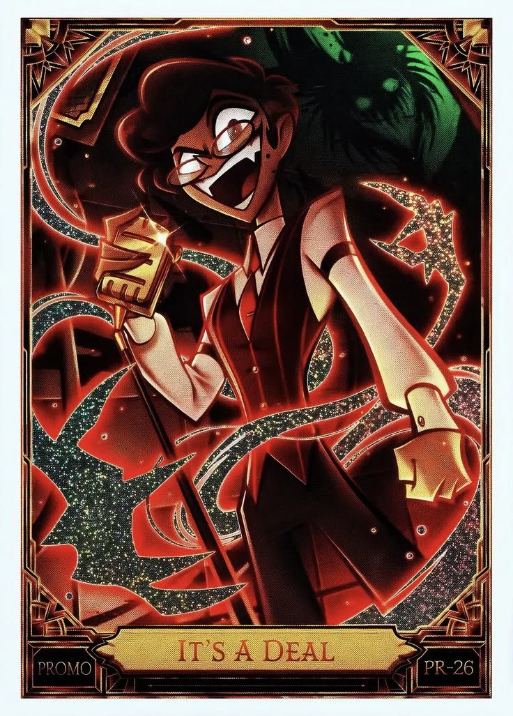 Hazbin Hotel trading cards arrived, including Human Alastor