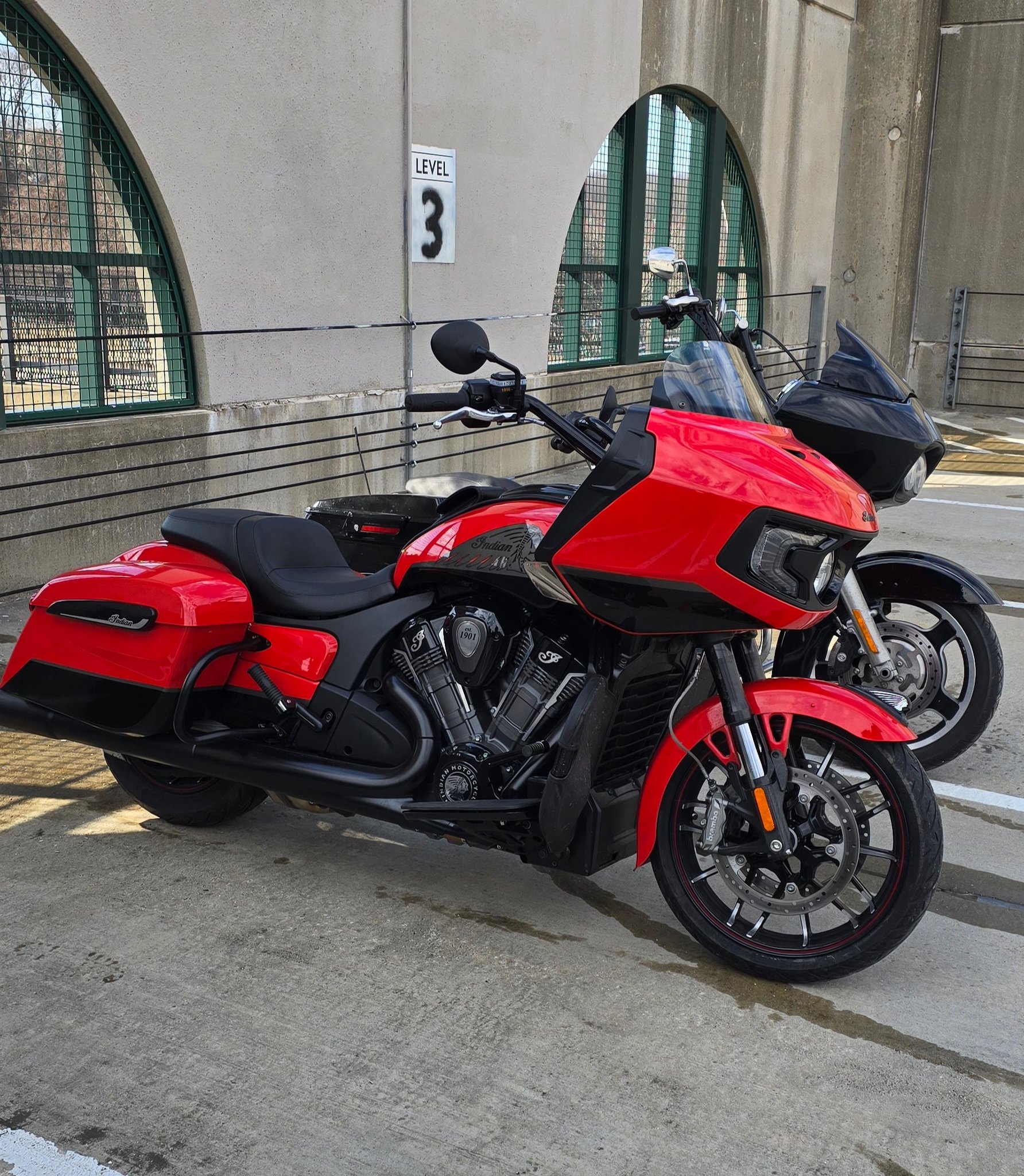 This Indian Challenger is definitely a night cruiser and the