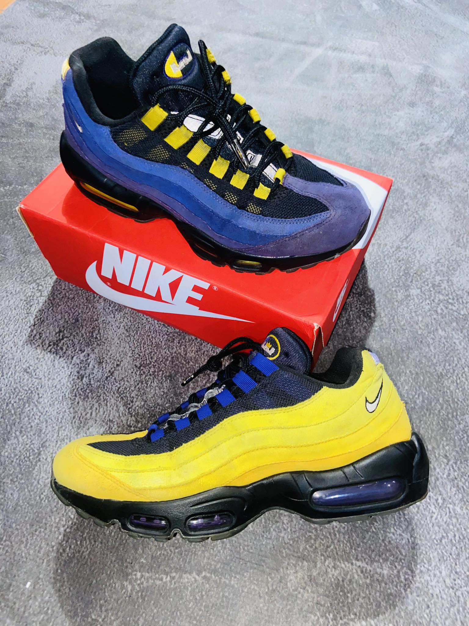 airmax 95 size 42,5 baga lapa² need wash 3h yours na