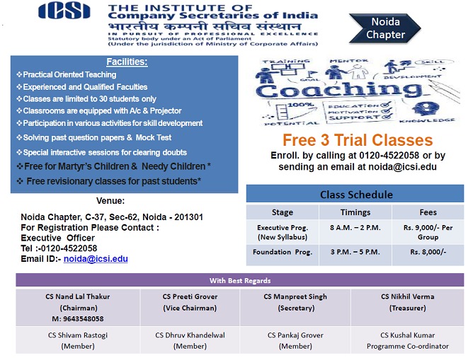 Noida Chapter of NIRC of the ICSI