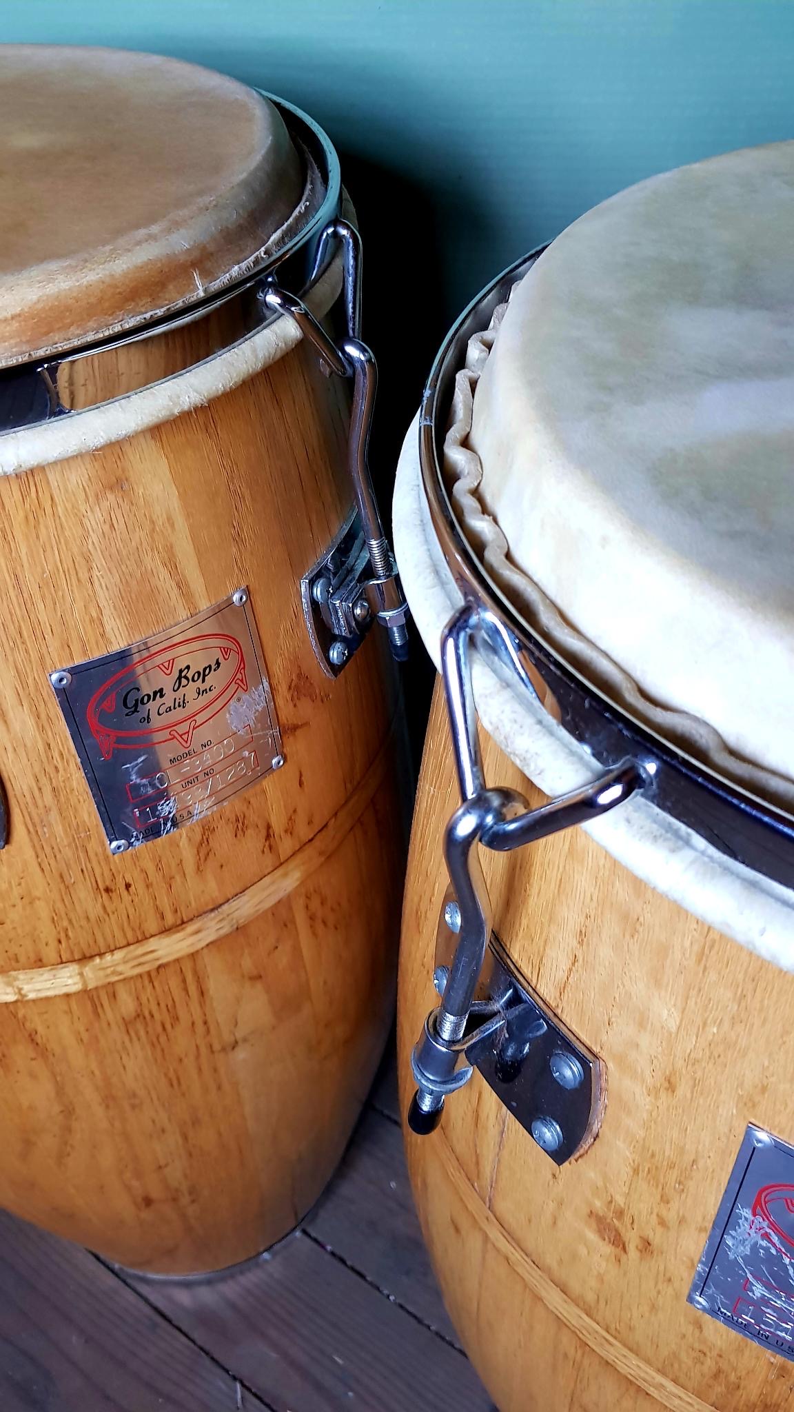 Vintage Gon Bops conga set for sale