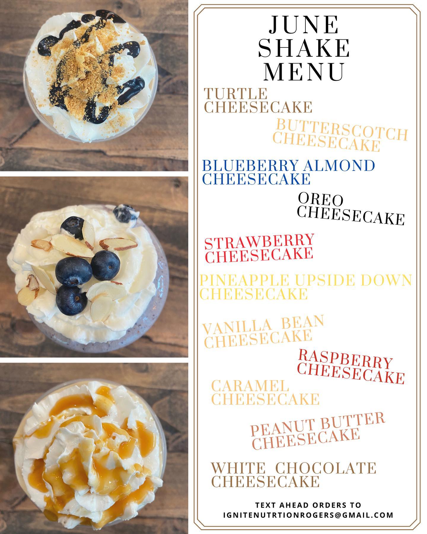 Our June Menu 🤩 Start enjoying these... - Ignite Nutrition | Facebook
