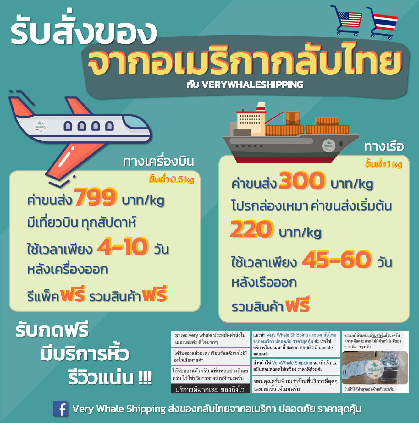 ️ ขนส่งทางอากาศ คลังรัฐปลอดภาษี Tax 0% 📦 799฿/kg. : มีรอบบินทุกอาทิตย์ ...