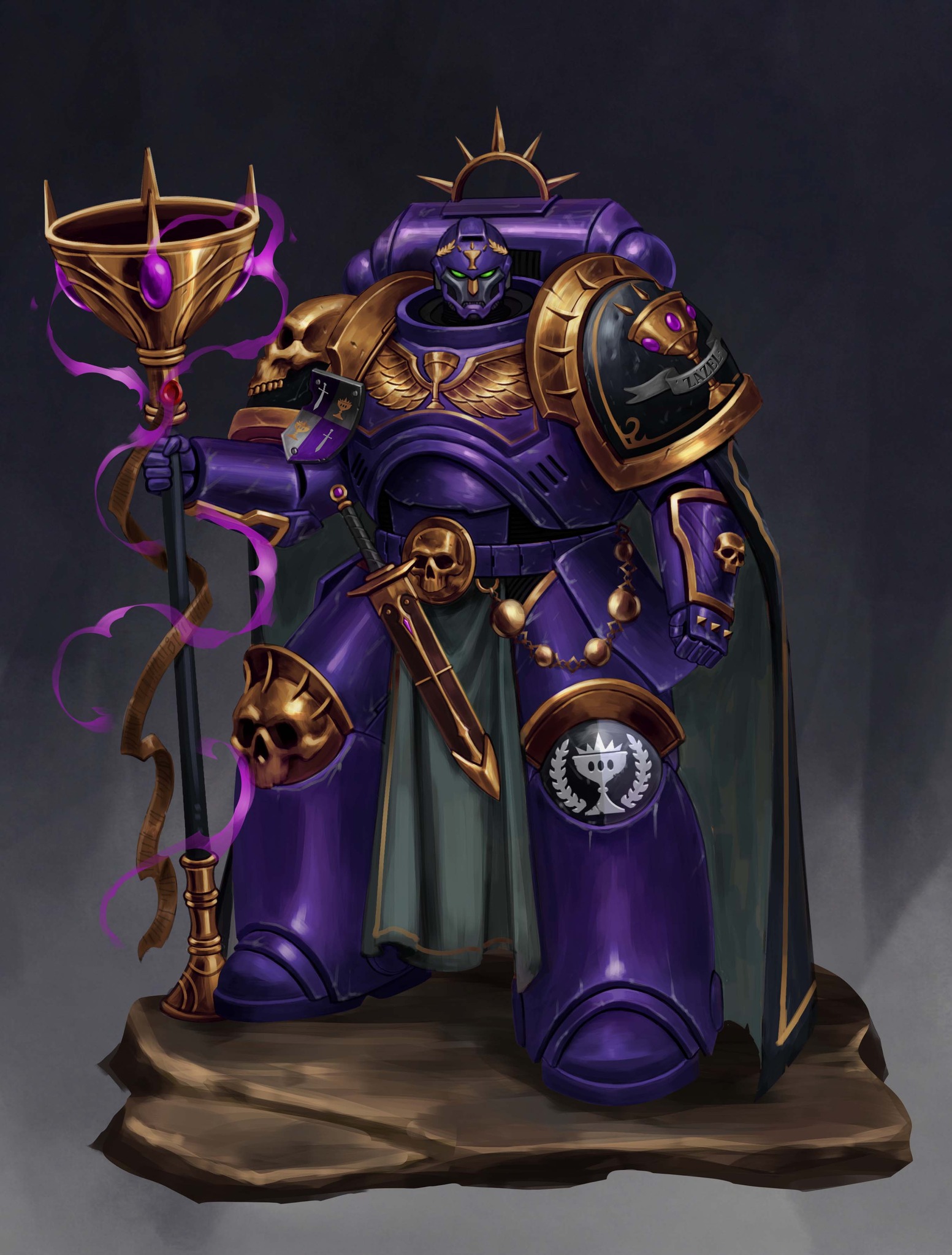 Chapter Master of the Soul Drinkers, Zazel Xelvadar. Client's OC
