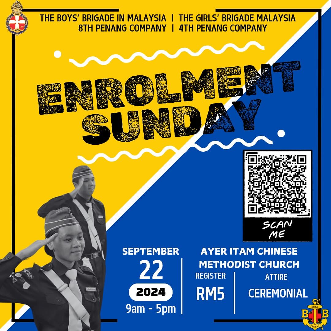 8th - Enrolment Sunday is around the corner! 🤩 ⭐ Do scan the above QR ...