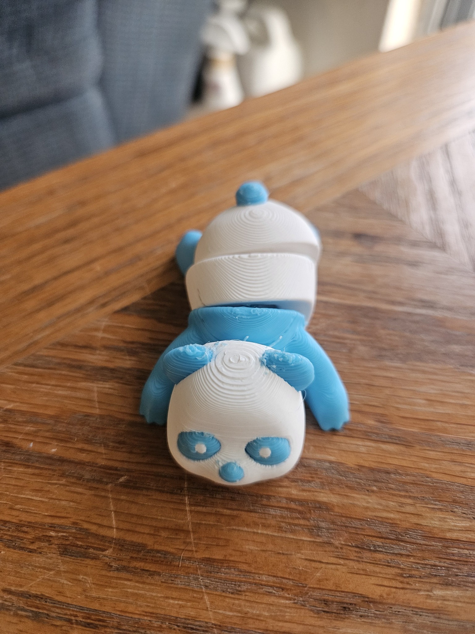 How to fix messy 3D print details on a panda model