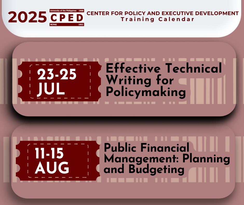 [UPDAT... - CPED - Center for Policy and Executive Development | Facebook