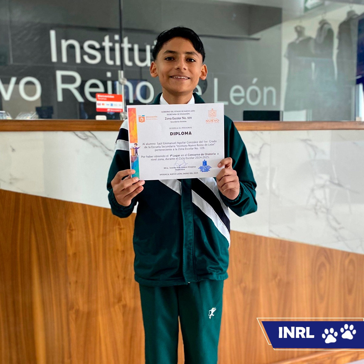 INRL Site - Felicitamos con mucho orgullo a nuestro talentoso alumno ...