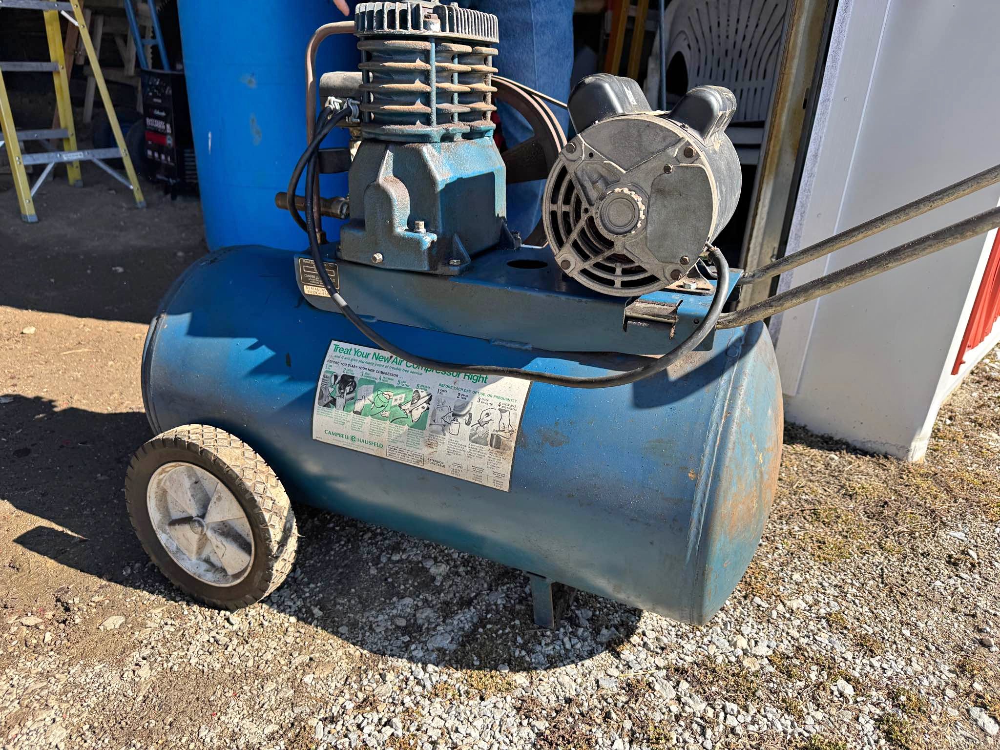 Ingersoll Rand Duplex 7.5HP Air Compressor + Refrigerated Dryer - Air ...