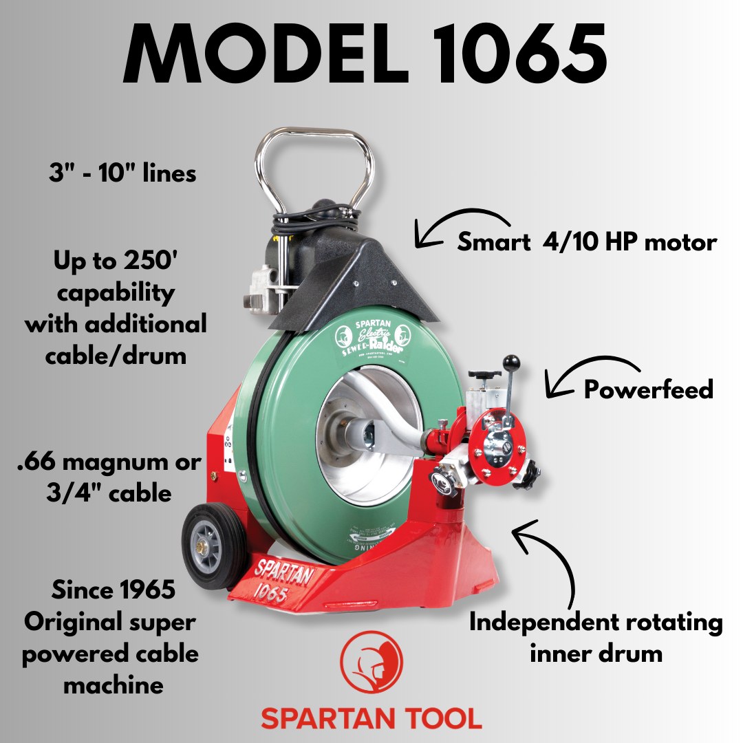 Spartan - Spartan Tool's unbeatable Model 1065 Drain Cleaning