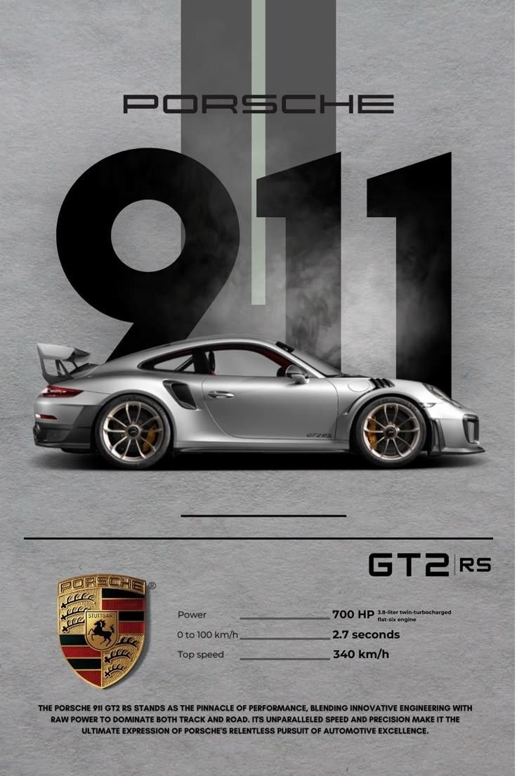 Porsche 911 GT2 RS カタログ The quartet of Porsche 911 GT2 RS is ready to leave us.