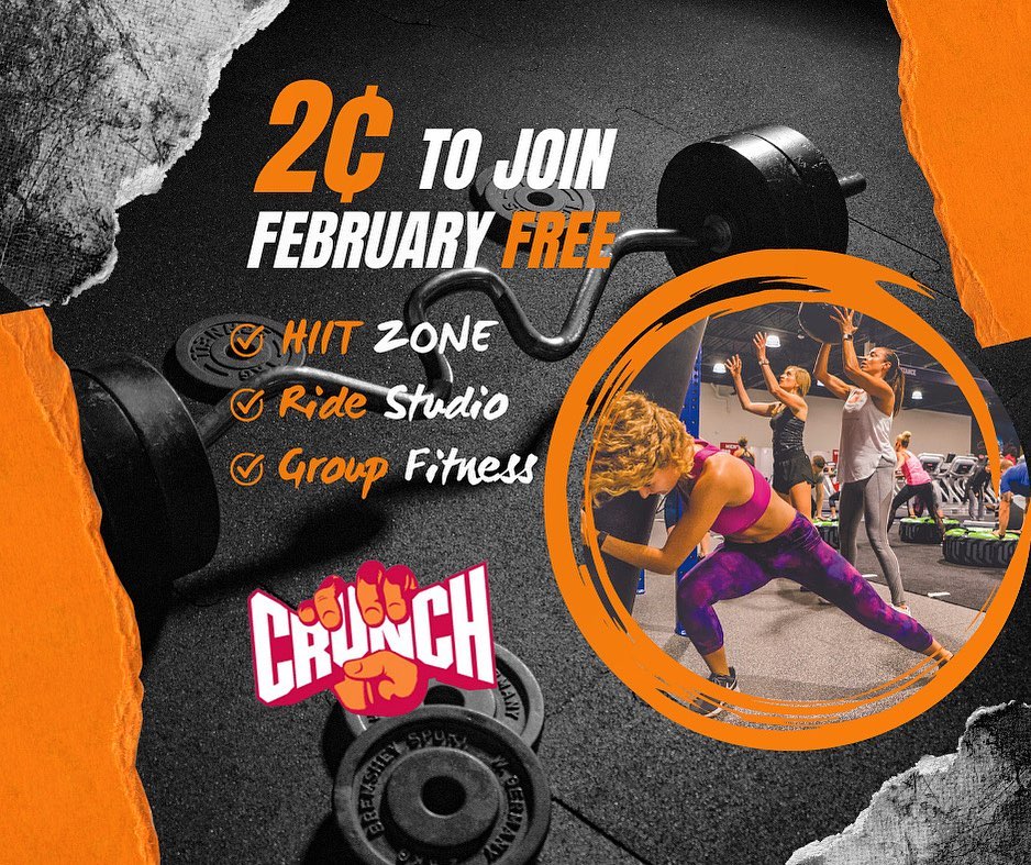 Crunch - ⭐️ February FREE! ⭐️ Go to Crunch.com/Join to join today for ...