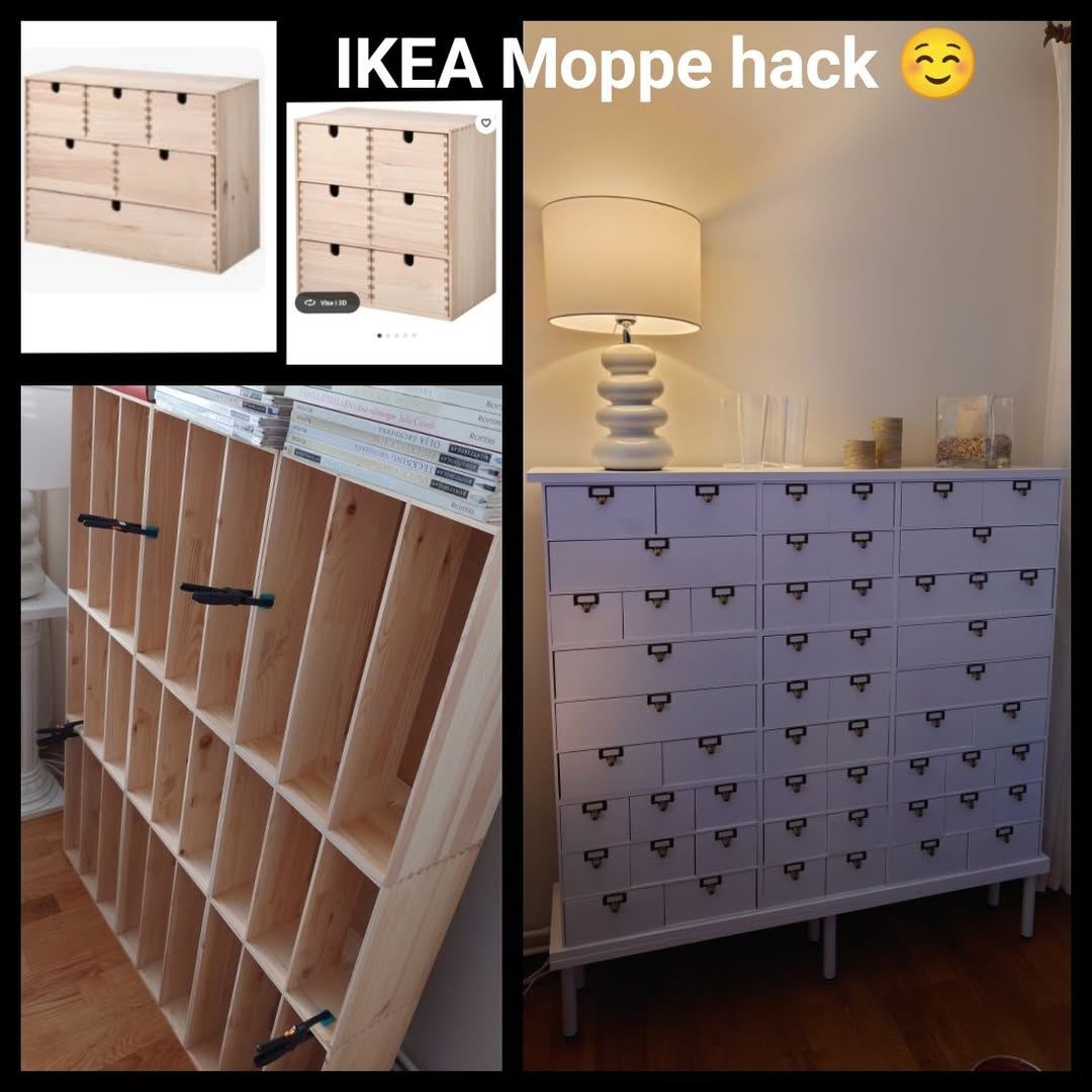 Hi. This is my IKEA Moppe hack, I made it last weekend. I absolutely love it! 🤩☺️