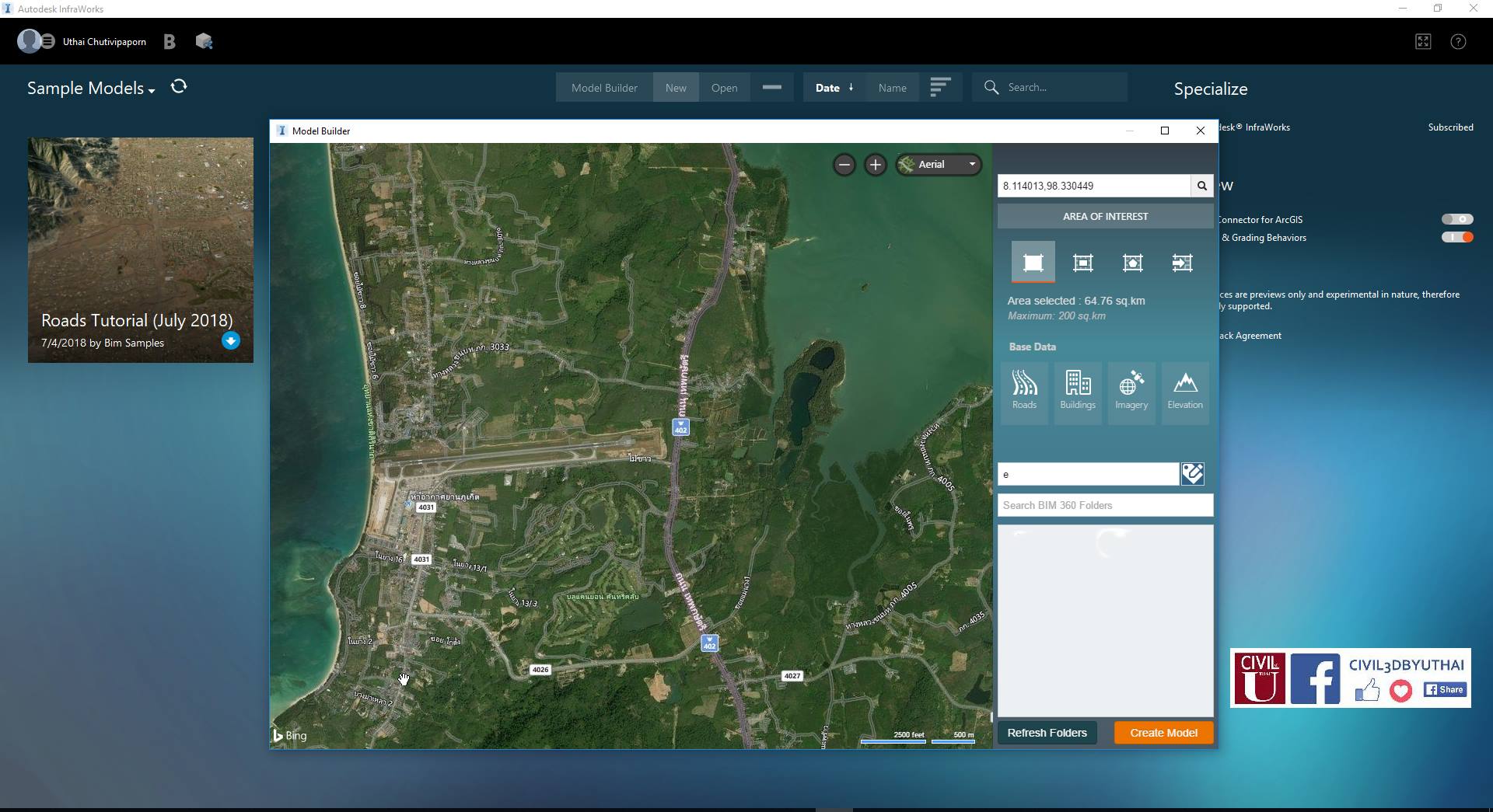Civil3DbyUthai - Infraworks : Using Model Builder... | Facebook