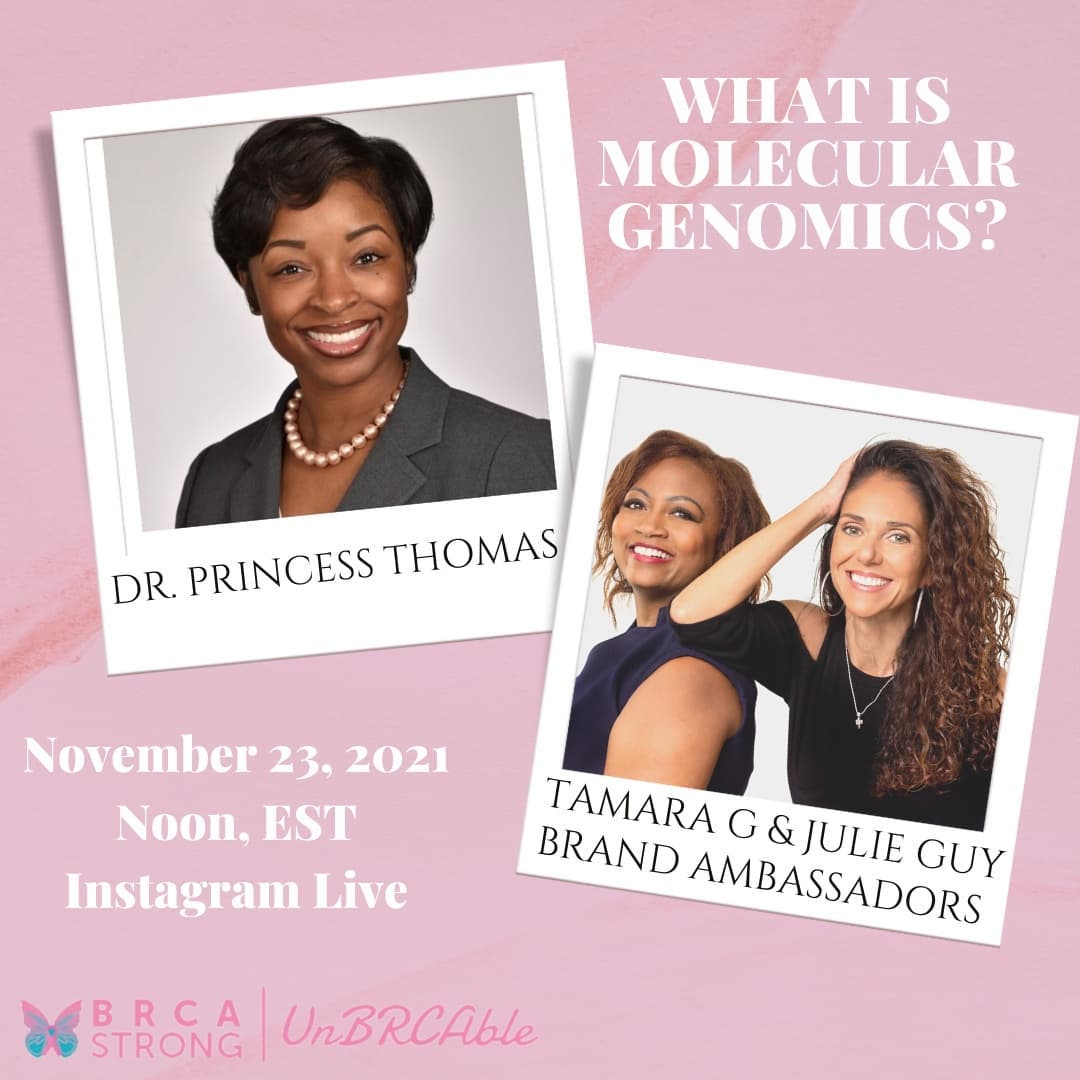 BRCAStrong - What is molecular genomics with Dr. Princess... | Facebook