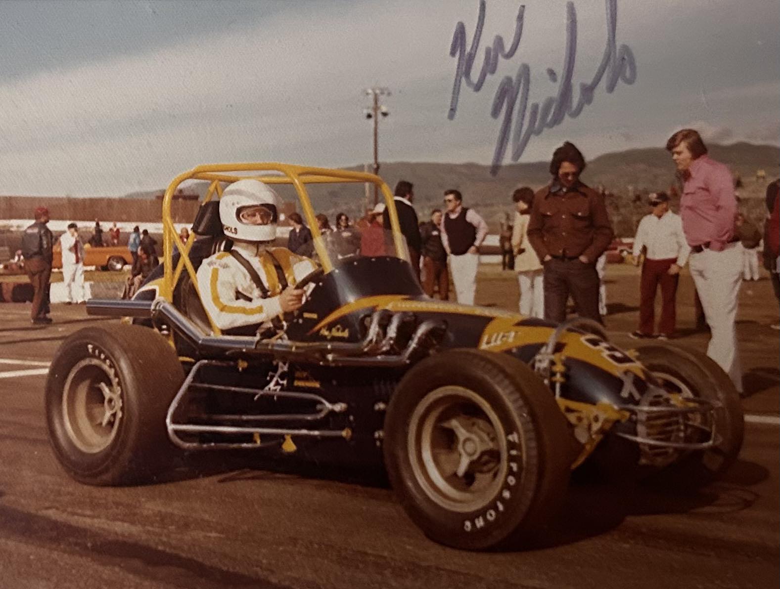 Ken Nichols, February 17, 1974 San Jose Speedway photo by Jim Abreu