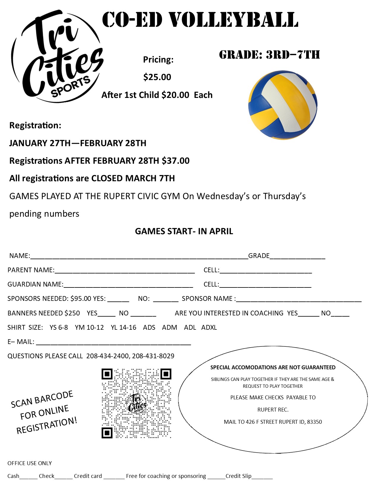 City - Ready to bump, set, and spike? Registration is now open! | Facebook