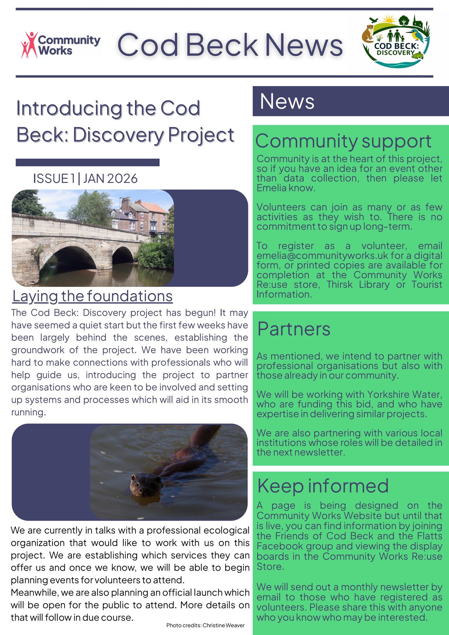 Community - We’re excited to share the first issue of Cod Beck News 🎉 ...