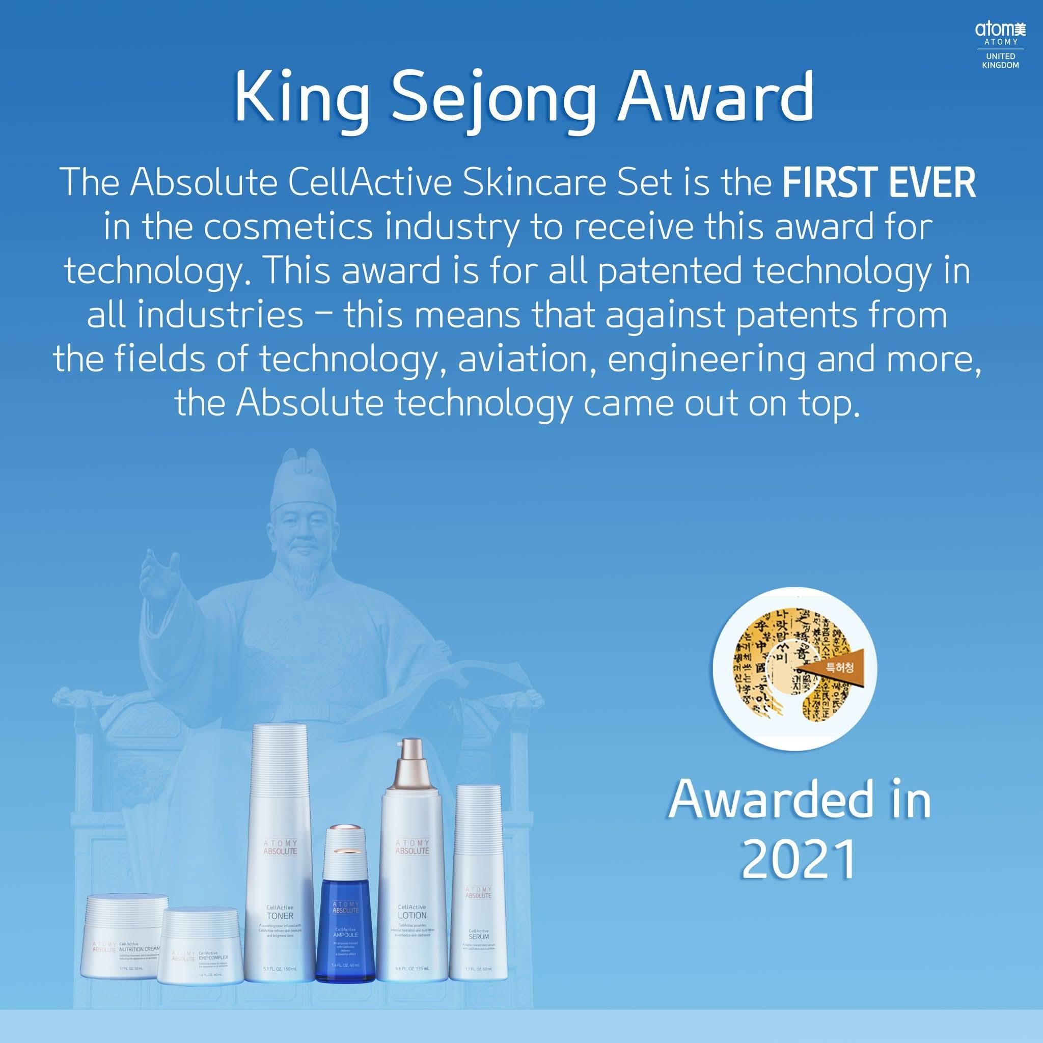 Achieving skincare excellence, one award at a time! The Atomy 