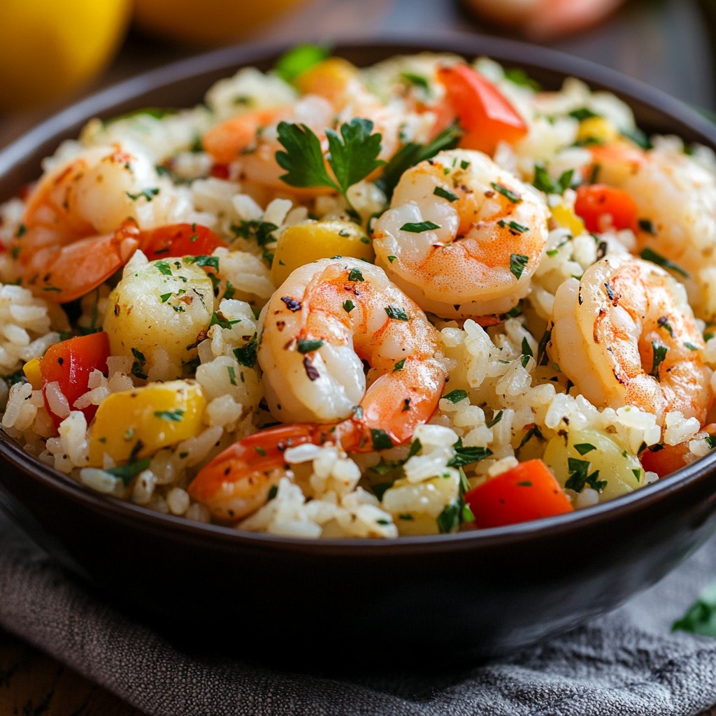 Recette - Salade de Riz aux Crevettes 🍤🍚 Ingrédients (pour 4 personnes ...
