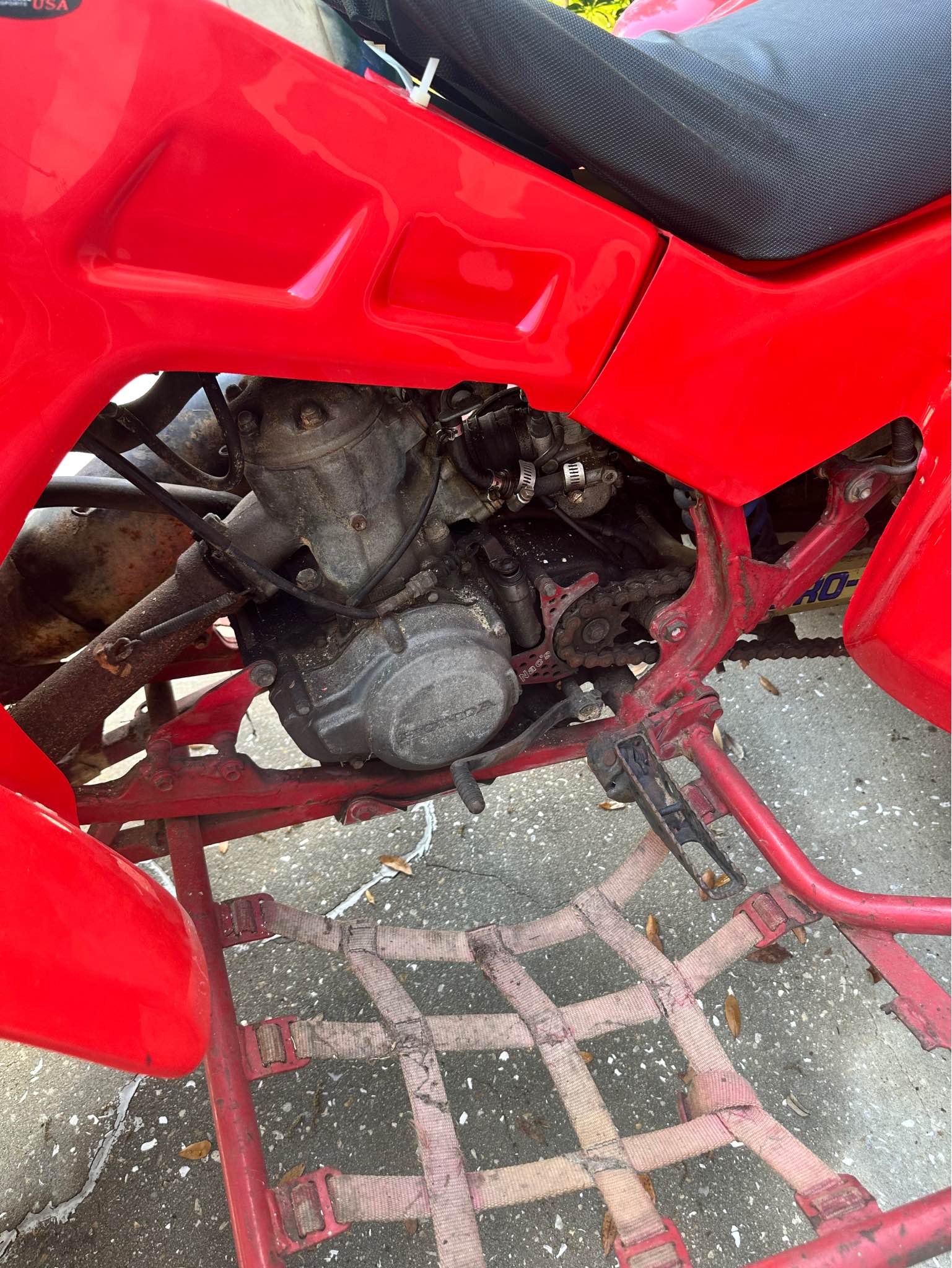 Chain Guide Slider Roller For 1986-1987 Honda TRX250R Four Wheeler – Red, Part #21-1300 2 thumbnail image
