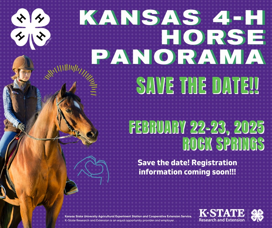 Kansas 4-H - 4-H Horse enthusiasts!!! Save the date for... | Facebook