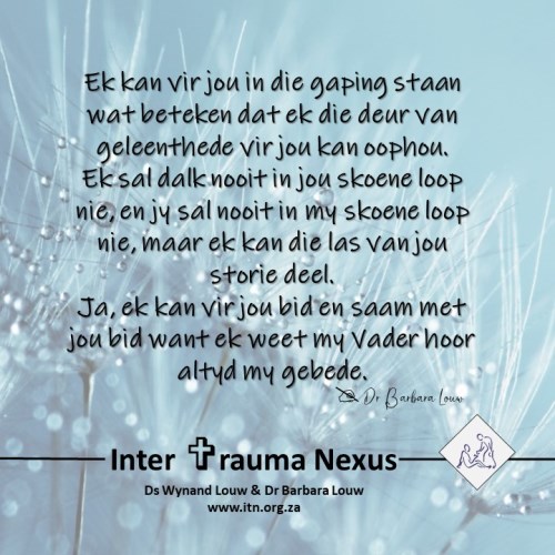 Dr Barbara Louw -Ek kan vir jou... - Hallo Nadia Webjoernaal