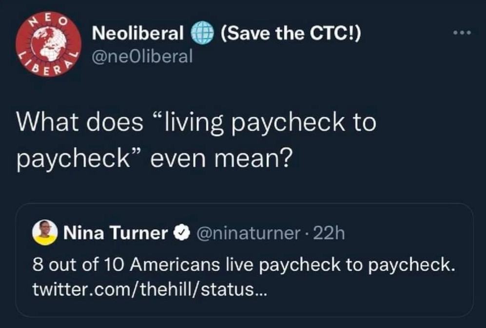 Dystopian - What an incredible tweet. I wonder why everyone hates ...