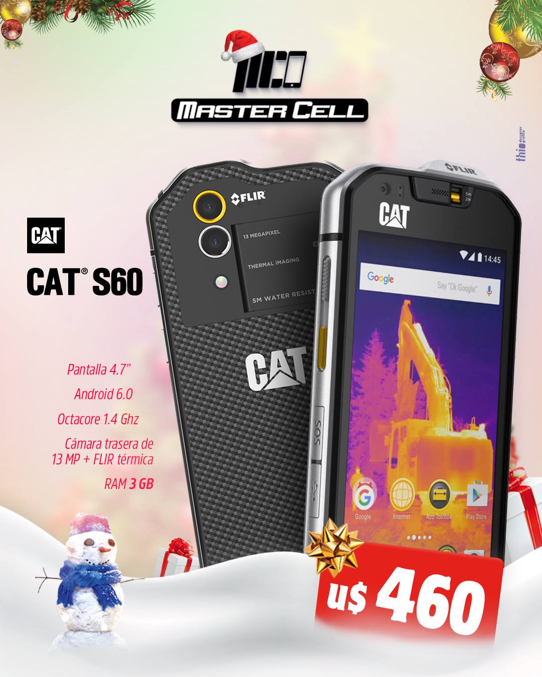 Master Cell - 🎄🎁CAT S60🎁🎄 Posee una cámara térmica con... | Facebook