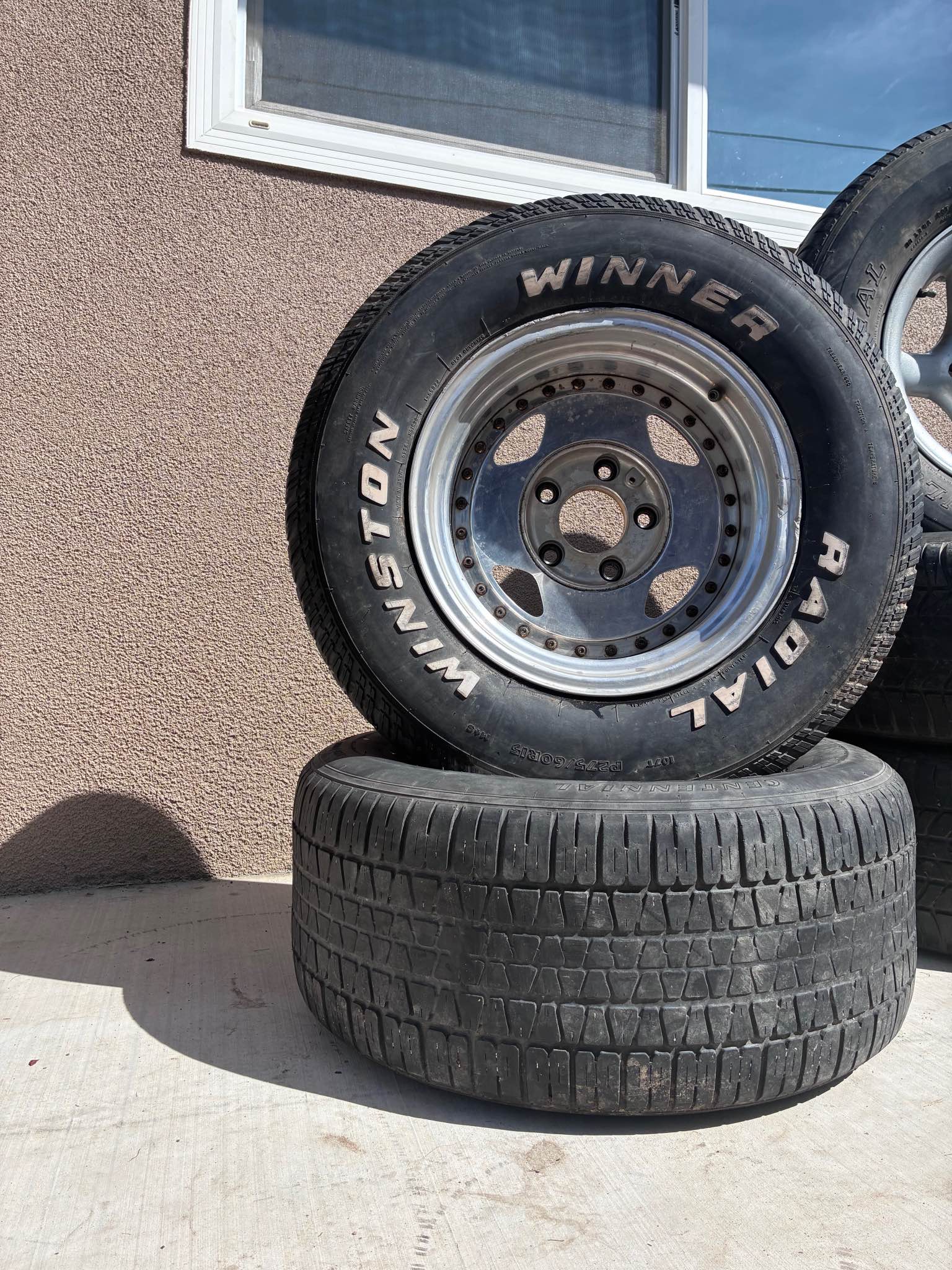 Old school Chevy rims with tires - Car Wheels, Tires & Parts - Fresno ...