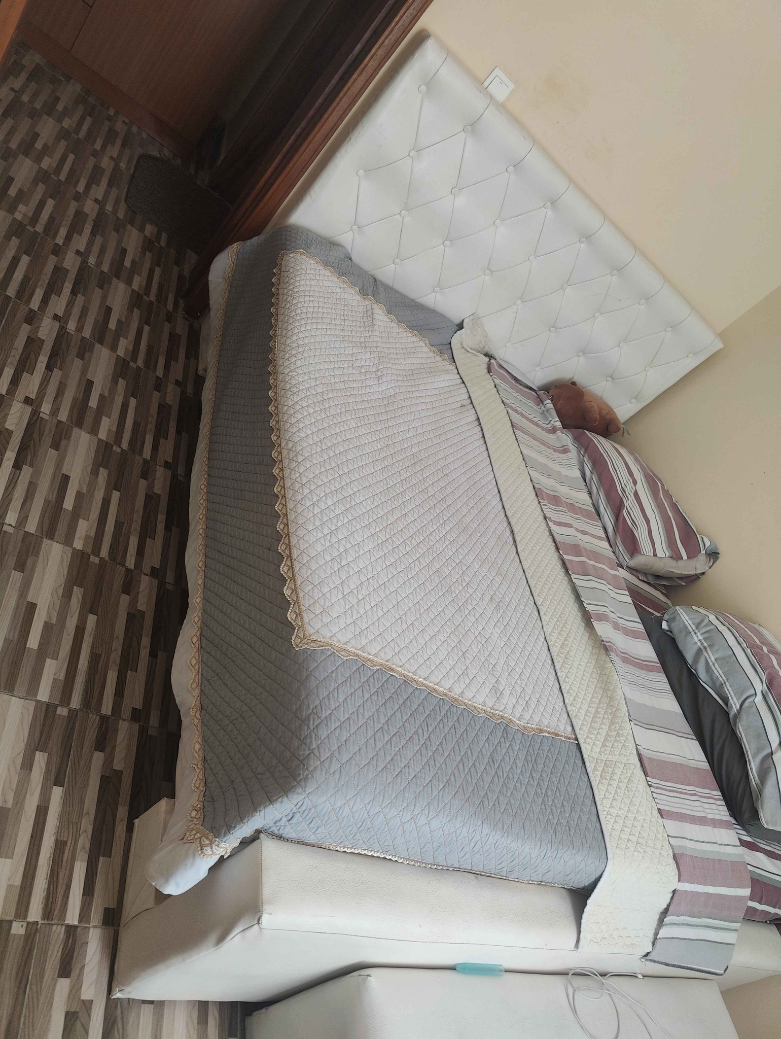 Bed frame plus side table and chair - Beds & Bed Frames - Kigali ...