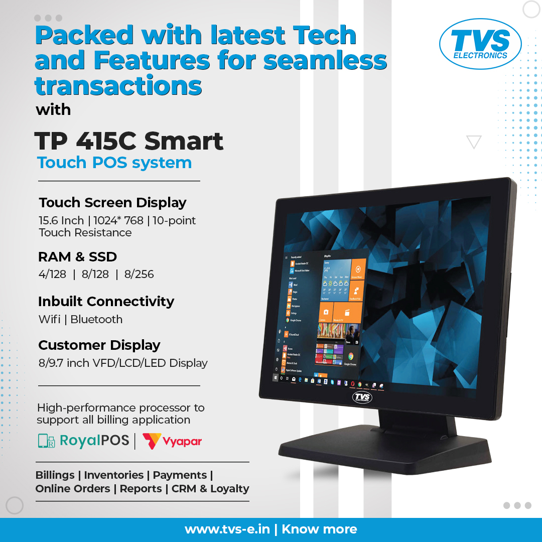 TVS - Struggling with a slow POS system? Upgrade to our TP 415C Smart ...