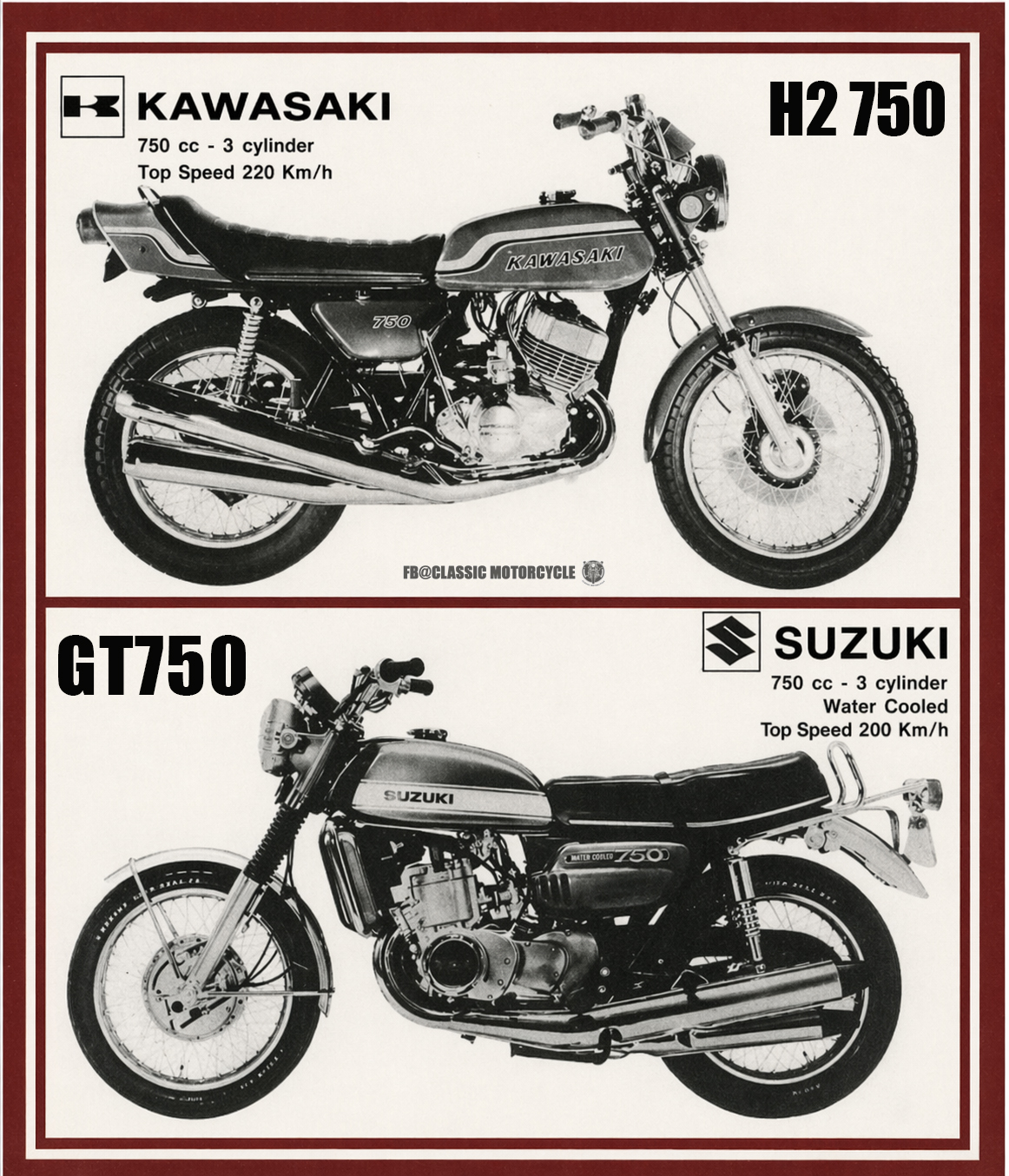 Kawasaki 750 or Suzuki GT750 — which legend wins your heart