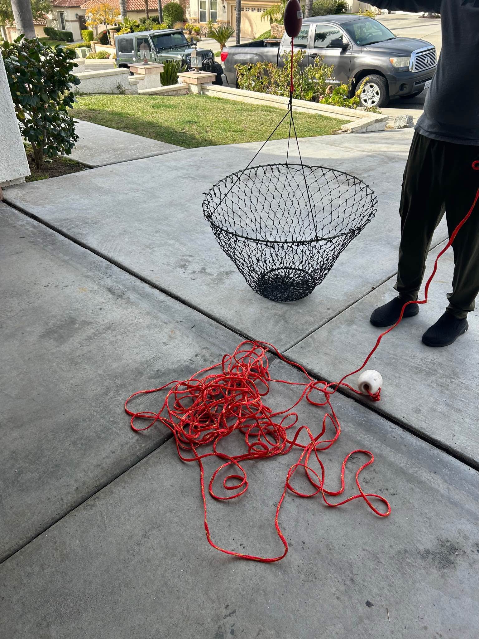 14 foot crab net fishing Ranger - 845T (aluminium - telescopic so you can rely on this net year after year Crab Hoop Net, Promar 14lb