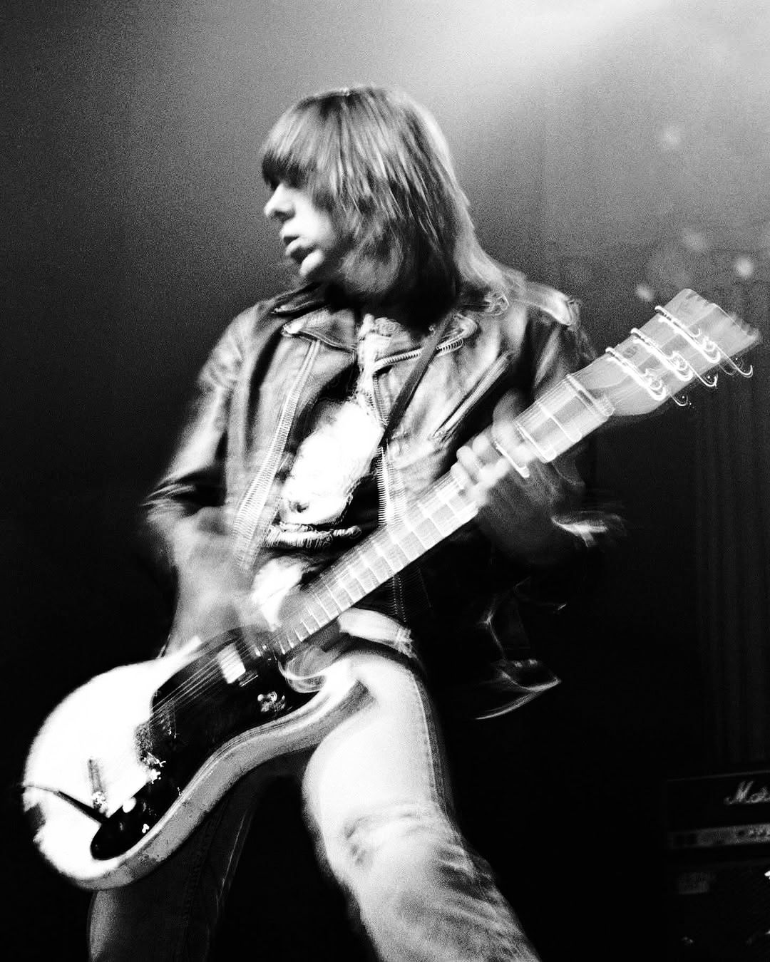 Johnny Ramone, 1995. Here's Johnny at Aris Rock Video in Tokyo
