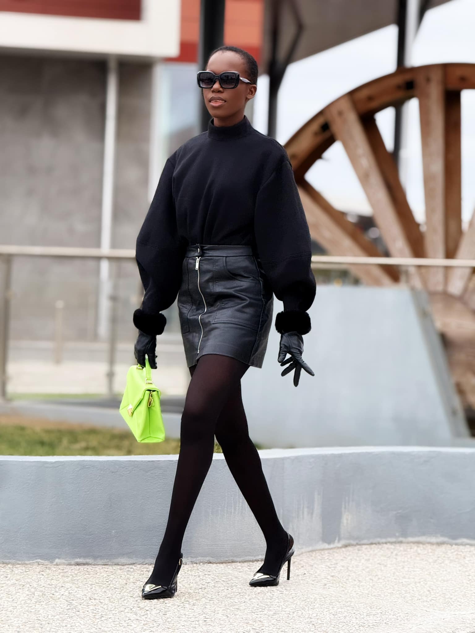 To add a touch of color to your black dress, we suggest a colorful dress to wear underneath. These pops of color can instantly elevate the look and bring visual interest to