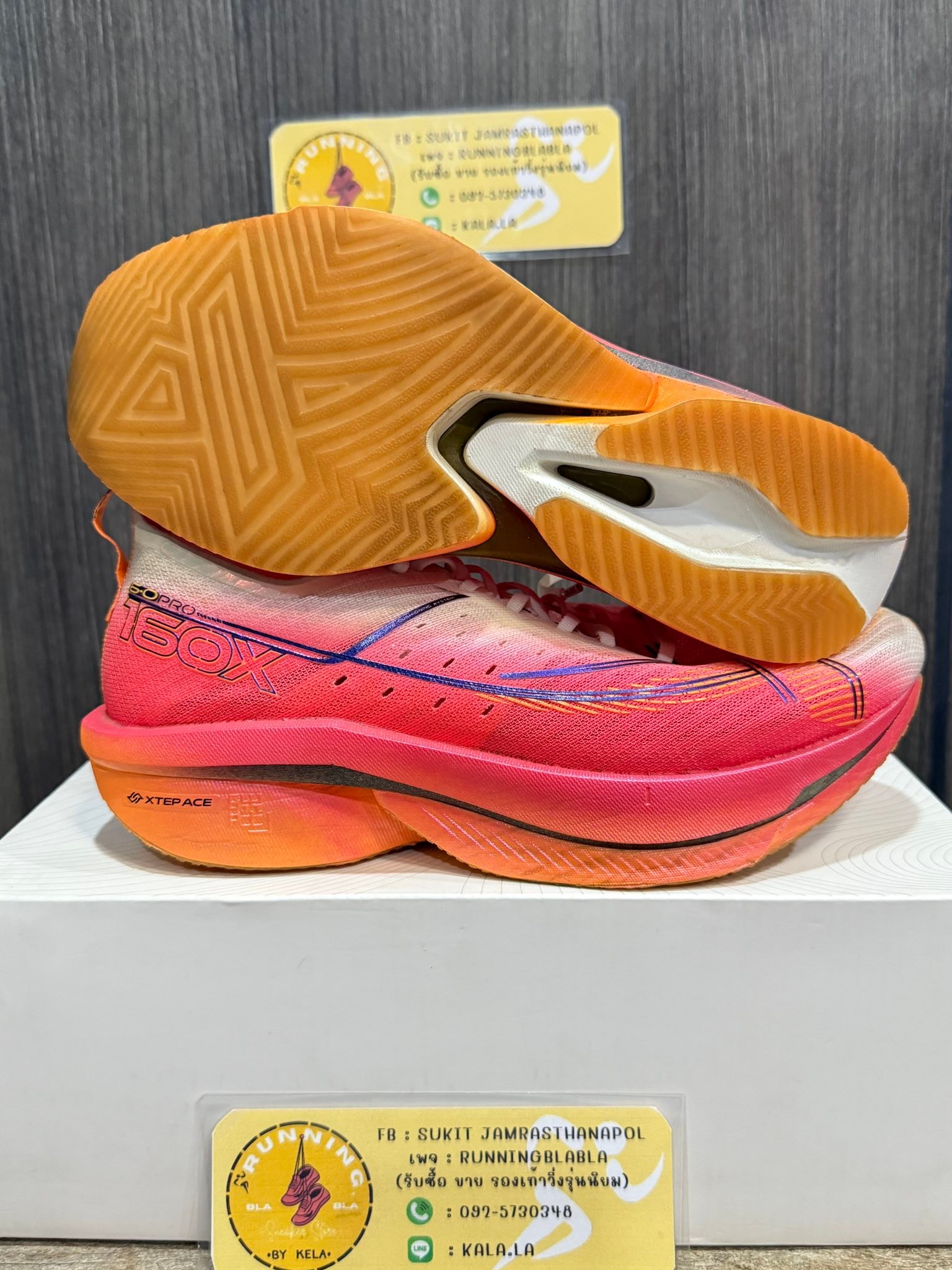 Xtep 160x 6.0 pro มือ2 สภาพสวย Size 9.5us (27.0)cm ? 2990 ?รวม 